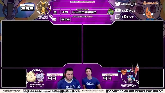 EPIC SHINY RACE! aDrive vs BooksandGames! Pokemon Shiny Hunting Race смотреть онлайн