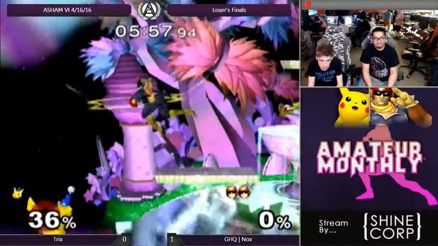 Trix (Pikachu/Fox) vs GHQ | Nox (Falcon) - ASH@WIT Amateur Monthly #6 Melee Loser's Finals смотреть онлайн
