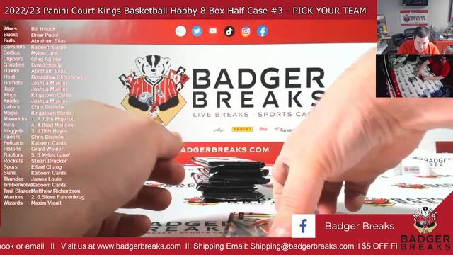 2022/23 Panini Court Kings Basketball Hobby 8 Box Half Case #3 - PICK YOUR TEAM смотреть онлайн
