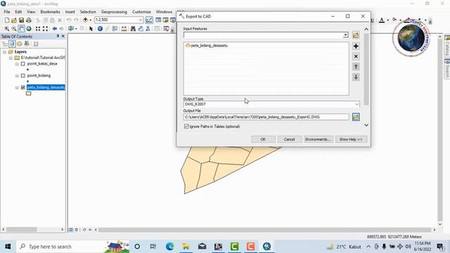arcgis, cara eksport file arcgis ke autocad смотреть онлайн