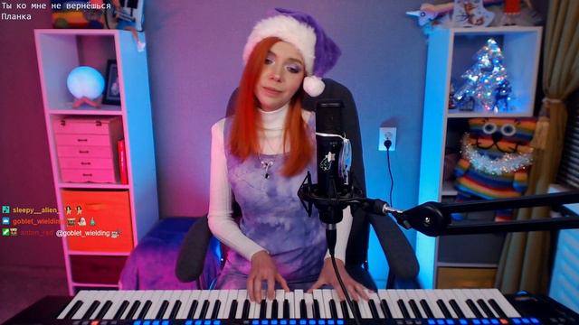 27.12.2023 - музыкальный стрим на твиче. Пою вживую под пианино. Кавера и авторские песни смотреть онлайн