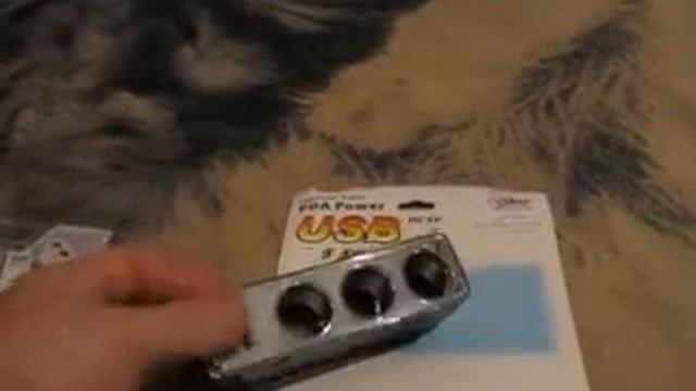 Разветвитель прикуривателя на 3 гнезда с USB смотреть онлайн