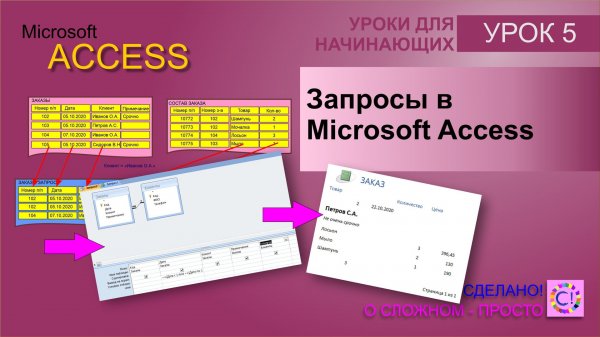 Access урок 5. Запросы в Microsoft Access