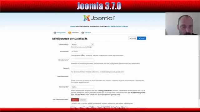 Homepage erstellen mit Joomla 3.7 - Die Installation mit MySQLi und PHP 7 [1080p HD] смотреть онлайн