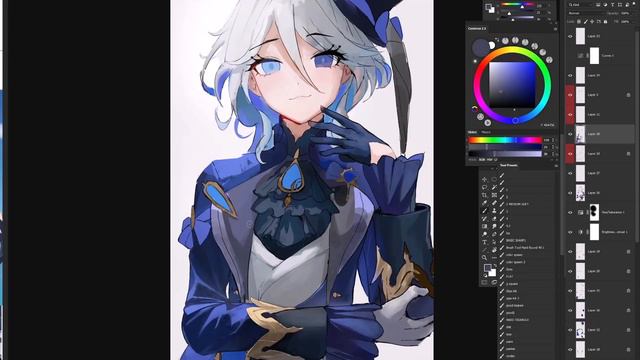 SPEED PAINT -【Furina】Genshin Impact смотреть онлайн