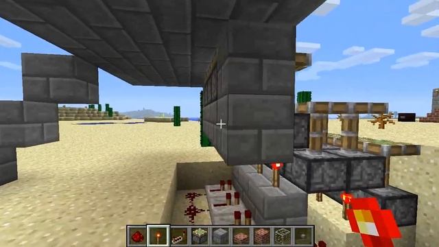 Minecraft. Выдвижная лестница. смотреть онлайн
