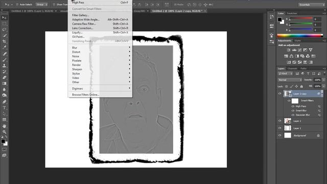 Ink Drawing Effect Photoshop Tutorial смотреть онлайн