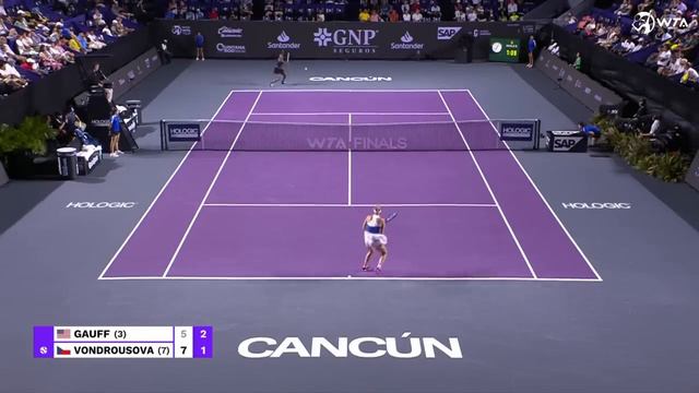 Coco Gauff Vs. Marketa Vondrousova | 2023 WTA Finals Group Stage | WTA Match Highlights