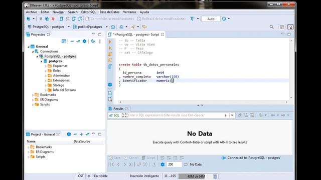 Creación de tabla con Primary Key en PostgreSQL смотреть онлайн