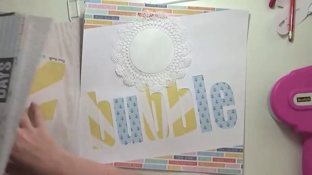 Scrapbooking Process - Bubble Time; Cocoa Vanilla Studio