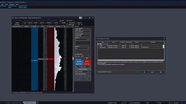 TradeStation - How to open the Matrix (DOM) App and Trade Futures Through it смотреть онлайн