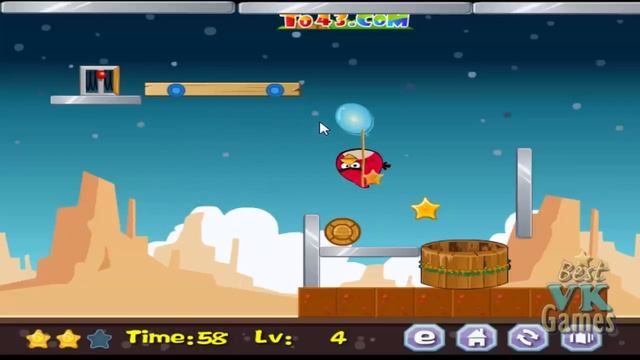 Angry Birds Take A Shower 2 Red & Stella Skill Game Walkthrough Levels 1-5 смотреть онлайн