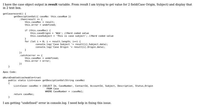 Salesforce: Need help in displaying query output in text field: LWC javascript смотреть онлайн