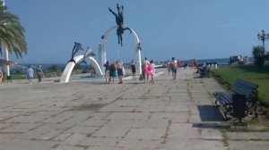 ОПК Пицунда дорога до пляжа от корпуса Апсны