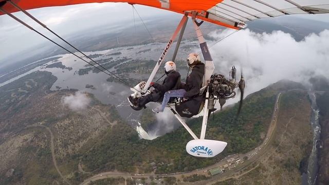 Полет над Водопадом Виктория Micro Flight Flying Over Victoria Falls, Zambia, 2017