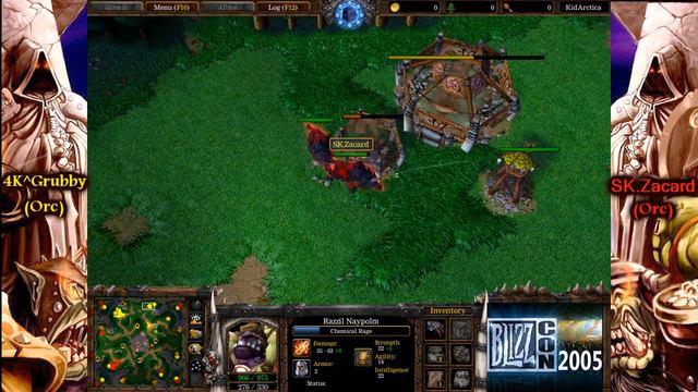 Warcraft 3 - BlizzCon 2005 (Grand Finals) 4K^Grubby (O) vs SK.Zacard (O) Game 2 смотреть онлайн