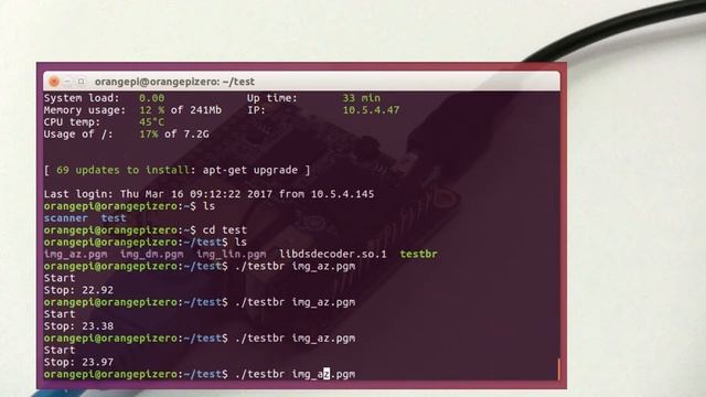 Raspberry Pi 3 vs Orange Pi Zero, Barcode Scanner Test смотреть онлайн