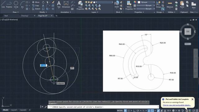 AutoCAD Drawings | AutoCAD Exercises Part 20 смотреть онлайн