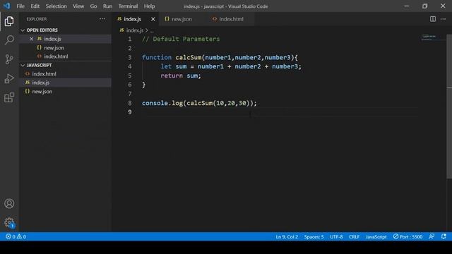 JavaScript for Beginners A -Z #50 | Default Parameters смотреть онлайн