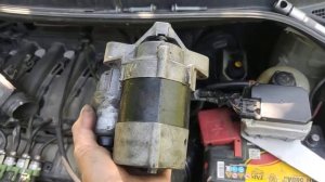 Снятие стартера renault scenic1 бензин 1.6 2001