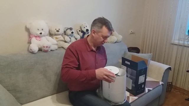 Распаковка — Ультразвуковой увлажнитель воздуха Electrolux EHU-5015D смотреть онлайн