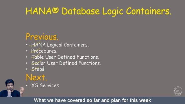 HANA SQL Week 4 - What we have covered so far and plan for this week смотреть онлайн