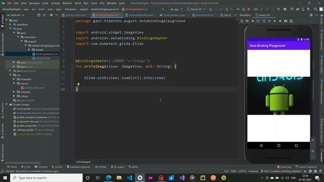 Custom Data-Binding Adapters in Data-Binding | #PART_3 | KOTLIN | смотреть онлайн