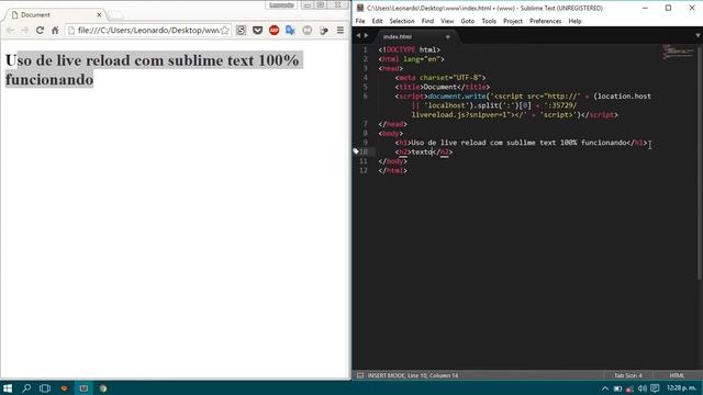 Sublime Text + Live Reload solución 2016 смотреть онлайн