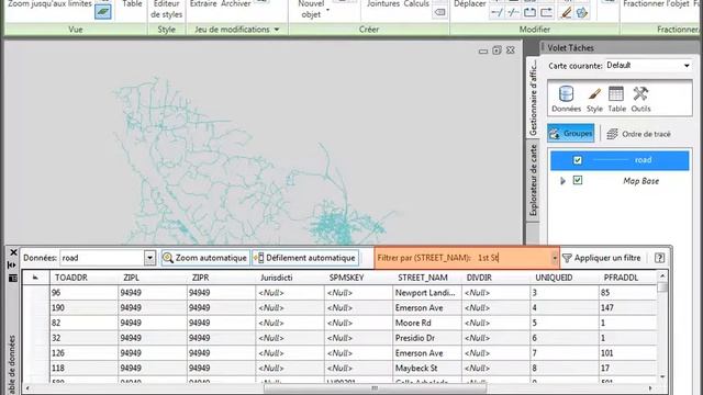AutoCAD Map 3D 2011 - Voir attributs смотреть онлайн