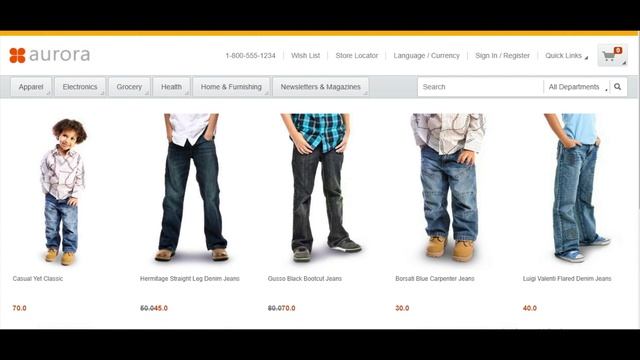 HCL Commerce - Aurora React, category navigation смотреть онлайн
