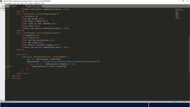 How to create Navigation Tabs using HTML, CSS and JavaScript - Episode 2 смотреть онлайн
