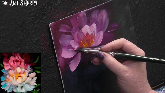 Easy Painting Tutorial For Beginners Acrylic The White Peony 🌸💐 | TheArtSherpa