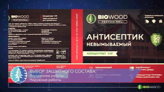 Антисептик Биовуд Biowood Российского производства. Высокое качество. Антисептик для дерева. смотреть онлайн