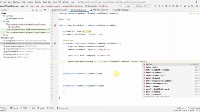 How to get Date and Time from online servers in your Android App? смотреть онлайн