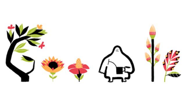 Spring Equinox Google logo (First Day of Spring) смотреть онлайн