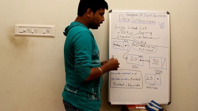 Data Structures -Tutorial 4 - Insertion of a New Node in Between a Singly Linked List смотреть онлайн