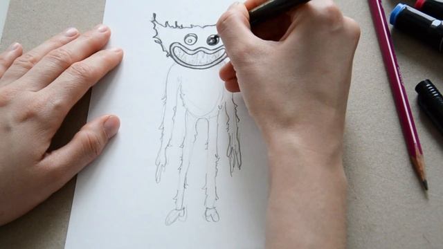 Хагги Вагги рисунки / Как нарисовать Хаги Ваги / How to draw Huggy Wuggy смотреть онлайн