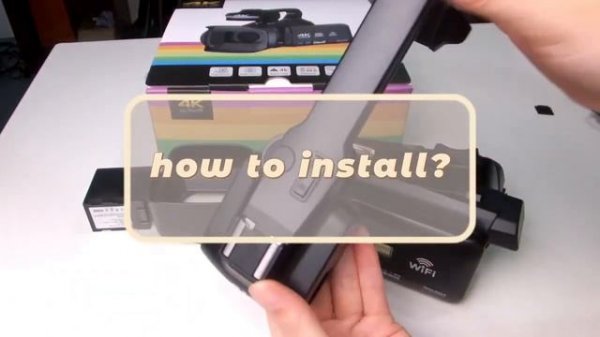 Komery Full 4k Professional Video Camera 64mp with Wifi Camcorder Streaming Auto Focus Camera