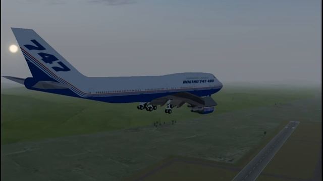Boeing 747 Landing Sunan Airport ZKPY FlightGear