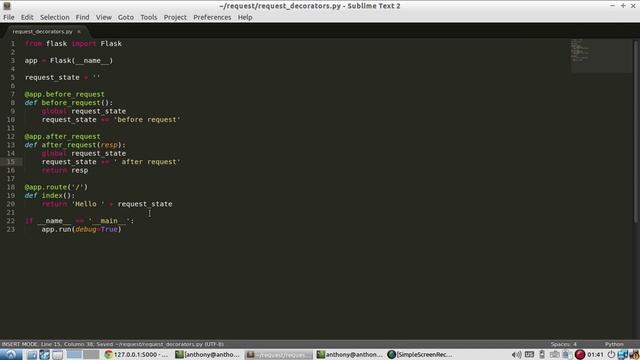 Flask Request Decorators смотреть онлайн
