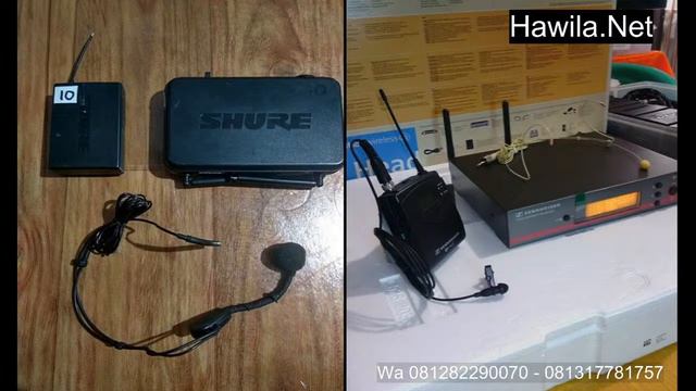 Sewa Clip On Bekasi Mic Sennheiser EW 100 G3, G4  | Headset Microphone Shure LVX SLX Jakarta