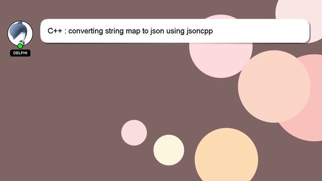 C++ : converting string map to json using jsoncpp смотреть онлайн