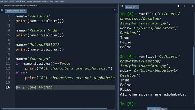 125. String Isalpha and Isdecimal Method in Python with Example Code || Python String Methods-7 смотреть онлайн