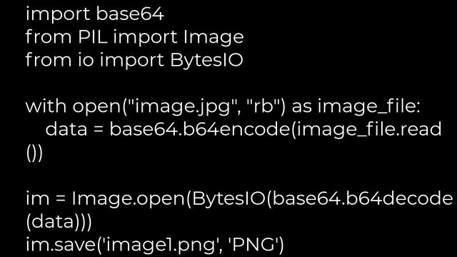 Python :Encoding an image file with base64(5solution) смотреть онлайн