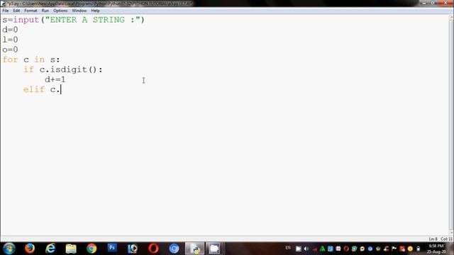 Python Program that Accepts a Strings and Calculate the Number of Digits,Letters,Other Characters смотреть онлайн