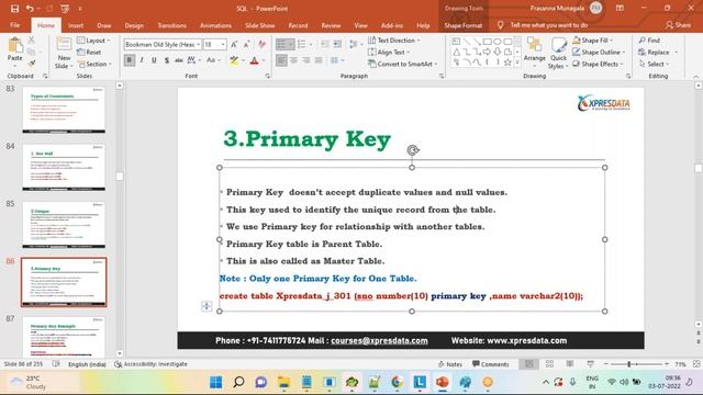 SQL Constraints in database ||Primary Key||Foreign Key||Not null ||Unique || Check смотреть онлайн