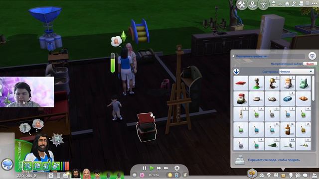Sims 4 ч 32 - первый ребенок пары экстремал-писатель и рождение второго смотреть онлайн