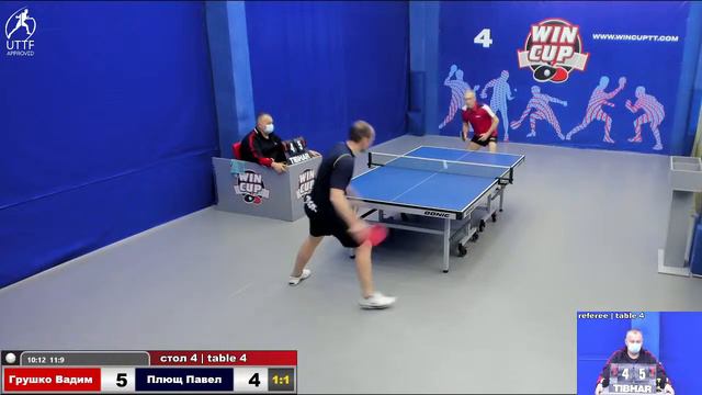 19:30 Грушко Вадим 2-3 Плющ Павел стол 4 ЮГ-3 03.02.22 смотреть онлайн