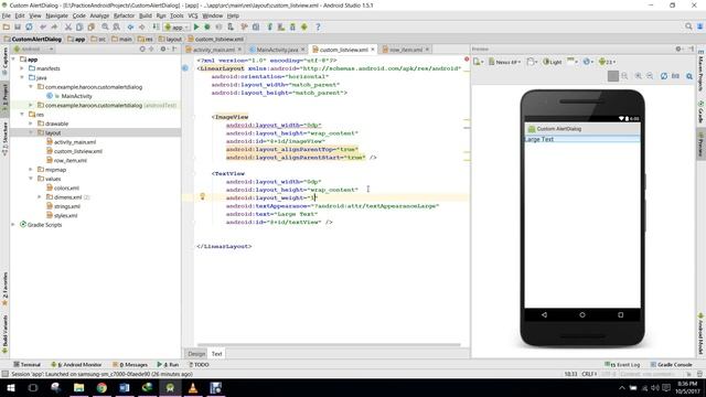 Custom Alert Dialog with Custom ListView in Android Studio смотреть онлайн