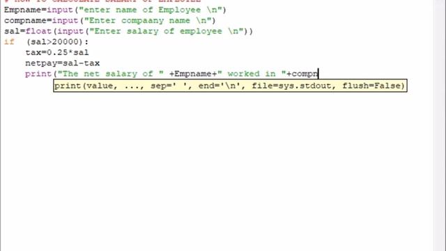 How to calculate salary of employee in python смотреть онлайн
